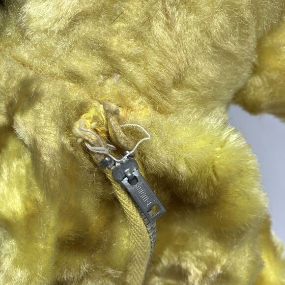 Rubber Face Baby Doll Girl Yellow Pajama Bag Keeper Vintage Collectible - Picture 9 of 11